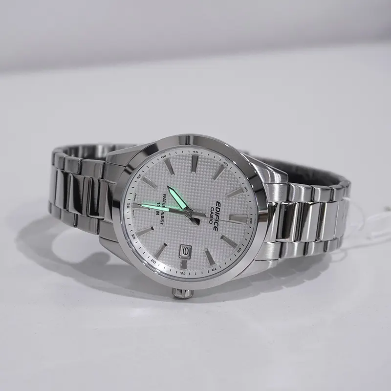 Edifice Motorsports White Dial Men's Watch- EFV-160D-7AV